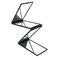 HURRISE Handheld 4 Way Mirror, Portable Desktop Self Haircut Mirror, 360 Degree Compact Mirror Triple Fold Self Haircut Mirror, Foldable Makeup Mirror for Self Hair Cutting