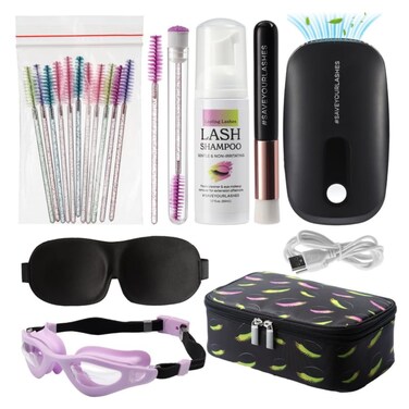 Lash Extension Care Kit   Lash Cleaning Kit   Lash Extension Supplies   Lash Shampoo Kit   Eyelash Sleeping Mask for Extensions   Lash Fan   Lash Bath Kit   Eyelash Shampoo