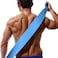 Silicone Back Scrubber for Shower, 35.5 Inches Extra Long with Handles, Body Brush for Exfoliating and Massage, Bath Brush for Men and Women (Blue)