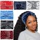 Wide Bandana Headbands for Women Twist Boho Headbands Stretchy Turban Headbands Head Wraps Yoga Workout Head Bands For Women's Hair,Pack of 6