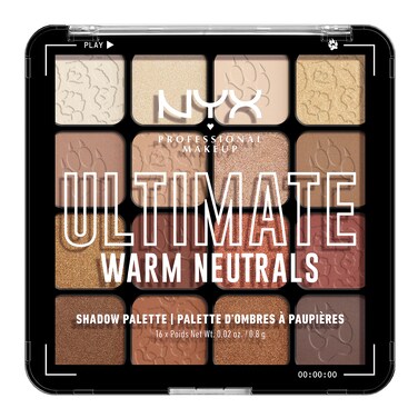 NYX PROFESSIONAL MAKEUP, Ultimate Shadow Palette, Eyeshadow Palette - Warm Neutrals