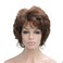 Lydell Women's Short Curly Wavy Wig Synthetic Hair Full Wig 6 inches (30 Medium Auburn)