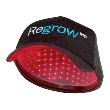 Hairmax RegrowMD - FDA Cleared Laser Hair Growth Cap Device - Thinning Hair Loss Treatment for Men &amp; Women - Scalp Health Improvement - 30 Minute Sessions - Red Light Therapy - Fits Most Heads