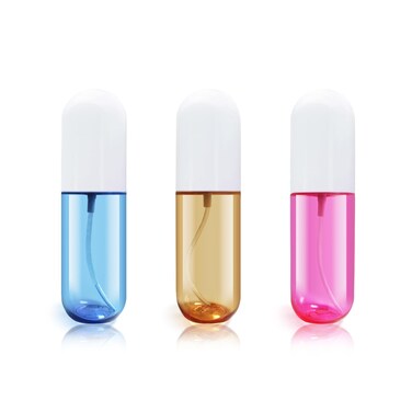 YOCASII 3PCS Mini Spray Bottle, 2oz Travel Spray Bottles Tsa Approved, Clear Mister Spray Bottle Travel Size, Pocket Small Spray Bottle, Water Spray Bottle for Hair Spray, Toners &amp; Face