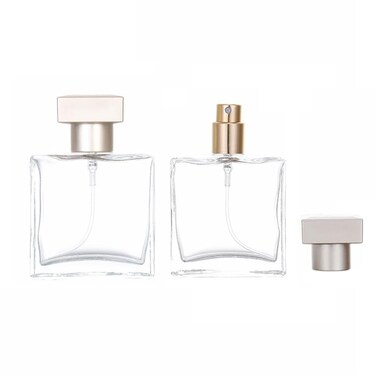 2 Pack 25ML Glass Perfume Atomizer,Empty Refillable Fine Mist Perfume Spray Bottle for Men and Women,Portable Fragrance Spray Bottle Perfume Dispenser Containers for Travel