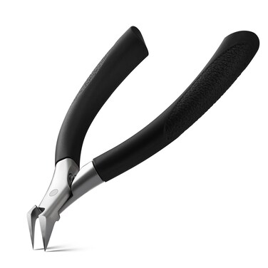 BEZOX Toenail Clippers for Ingrown Toenail Prevention, Straight Blade Podiatrist Nail Clippers for Thick Nails, Ergonomic Finger Nail Clippers for Adults, Seniors, Men and Women - Black