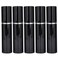 ZJchao 10ml Atomizer Perfume Spray Bottle for Travel, Empty Aluminum Refillable Bottle Perfume Dispenser 5pcs(black)