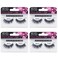 Ardell False Eyelashes Double Up 113 - Reusable Dramatic Volume Lashes, Eye Makeup Beauty Enhancement, 4 Pack