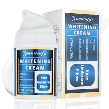 Underarm Whitening Cream for Body,Niacinamide Skin Lightening Cream for Intimate Areas,Brightening Dark Spot Remover Corrector for Neck,Armpit,Elbow, Inner Thigh and Knees,Bikini,1.8oz