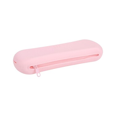 Gab &amp; Angel Silicone Travel Makeup Brush Holder, Makeup Brush Bag, Silicone Makeup Bag, Makeup Brush Case, Brush Travel Case (Pink), SILICONEBAG_001