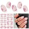 Semi Cured Gel Nail Strips, 28 pc Full Nail Wraps, Salon Quality, Easy to Apply, Work with Any UV Lamp