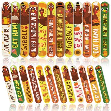 Gisafai 48 Pcs Thanksgiving Party Favor Gifts Bulk Thanksgiving Nail Files Fall Double Sided Emery Board for Nails Autumn Manicure Tools Happy Turkey Emery Boards for Thanksgiving Supplies 12 Styles
