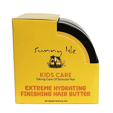 Sunny Isle Kids Care Extreme Hydrating Finishing Hair Butter 4oz   Gentle Care Formula for Daily Use   Promotes Softer, Smoother Hair   Frizz &amp; Flyaway Control