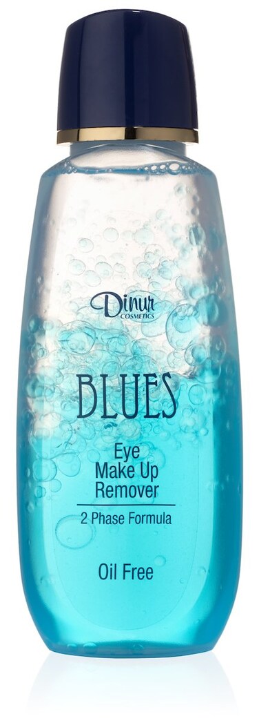 BLUES Eye Make Up Remover Oil Free Gentle Remover for Regular &amp; Waterproof Makeup Rich with Chamomile Vitamin E Feels Fresh Clean and Relaxing 5.7 fl. oz. 170 ml.