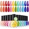 Non Toxic Nail Polish Set: Organic Nail Polish Kit Air Quick Dry Fingernail Lacquer Manicure Regular Rainbow Nail Pack Summer Spring Gift Set for Kids Girls Women