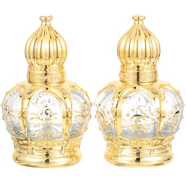 Homoyoyo 2pcs Essential Oil Bottling Oil Bottles 10ml Perfume Water Bottle Bottles for Essential Oils Empty Oils Containers Crown Travel Glass Small Decorative Bottle