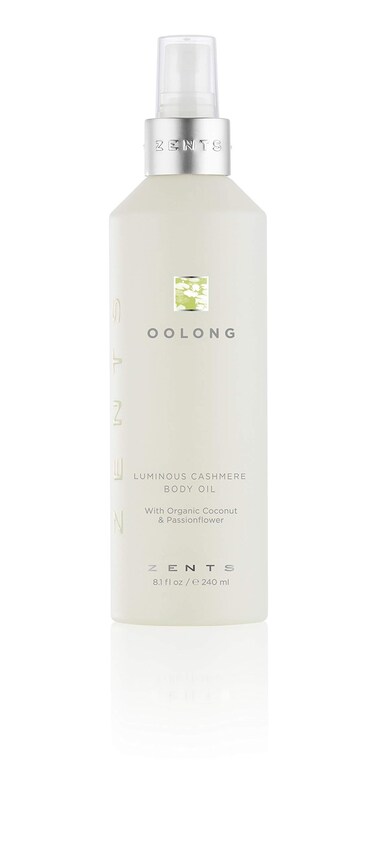 Zents Luminous Cashmere Body Oil (Oolong Fragrance)   Moisturizing Body Oil with Vitamin E &amp; Organic Coconut Oil   Softens &amp; Smooths Skin   8 fl oz