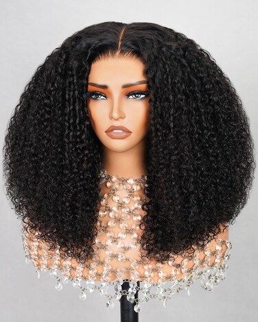 Arabella 6x6 Ready to Go Glueless Wigs Human Hair 230% Density Lace Front Wigs Human Hair 100% Special Curl Wave Wigs Pre Cut Lace Pre Bleached Wig Human hair (20inch, 6X6 Glueless Curl Wig)