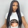 Wear and Go Glueless Wigs Human Hair Pre Plucked Pre Cut 200% Density 6x5 Lace lace front Wigs Human Hair Straight Lace Front Wigs Human Hair 100% Remy Human Hair Glueless Wigs(24inch)