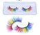 Alluring Synthetic Mink Lashes Reusable Strip False Eyelashes Fun Color Lashes - Rainbow