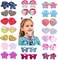 Hair Ties For Girls,36 Pcs Girls Colorful Elastic Baby Hair Ties Soft Cute Ponytail Holders Hair Accessories for Baby Girls Infants Toddlers Kids.