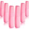 Leinuosen 12 Pieces Hair Combs Set Pocket Plastic Fine Tooth Dressing Comb for Women and Men, Peines Para Cabello(Pink)
