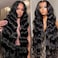 Lemoda 13x6 Body Wave Lace Front Wig Human Hair 210% Density HD Transparent Wig 12A Body Wave Glueless Wig Black Women 24 Inch