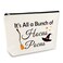 Halloween Witch Gift Makeup Bag for Girls Women Best Friends Sister Party Present Cosmetic Bag Halloween Themed Lovers Gift for Sisters Friends Colleagues Daughter Coworker Travel toiletries Pouch