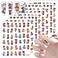 8 Sheets Laser Halloween Nail Art Stickers Cute Ghost Cartoon Self Adhesive Nail Design Stickers Supply Laser Pumpkin Ghost Nail Stickers for Women Girls DIY Manicure Halloween Nail Decals Decoration
