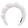 Headband for Spa, Makeup Removal, Shower, and Skincare - Sponge Headband (White)