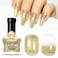 Glitter Gold Nail Polish 15ml, Christmas Quick Drying Nail Polish Regular Shimmer Long-Lasting Air Dry Oil-Base Nails Polish Non Gel DIY Salon At Home