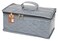 Satin Makeup Jewellery Kit Organizer Locker Box Pouch for Necklaces Earring Ring Cosmetic Travel Storage Case for Women Girls Wedding Gift Grey