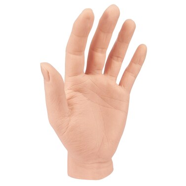 Silicone Henna Tattoo Practice Hand Life Sized Fake Skin Hand Model to Tattoo Training Education for Experienced Tattoo Artists and Beginners (Left Hand)