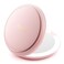 llano Compact Mirror, Lighted Travel Makeup Mirror with 1X/2X Magnifying Double Sided Dimmable Portable Pocket Mirror for Handbag and Pocket,Foldable Compact Mirror 3.6"L x 0.8"W, USB Charging (Pink)