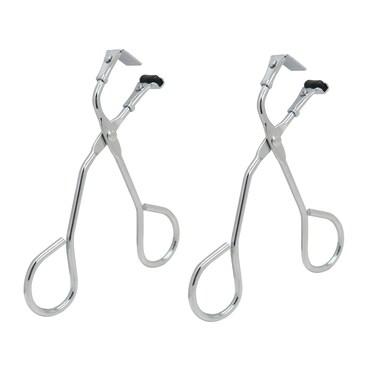 2 Pack Mini Eyelash Curler for Ends Silicone Eyelash Curler with Refill Pads Mini Lash Curler No Pinching Fits All Eyelash Shapes Small Segmented and Precision Press Tool for Dramatic Lash Look