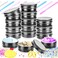 MotBach 12 Pack 2oz Tin Jars, 60ml Metal Tin cans, 2ounce Aluminum tin can jar Containers with Screw Lid for Lotion Bars, Balms, Salve, Spices, Beard Balm, Toiletries, Creams, Samples, Makeup Cosmetic