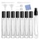8Pcs10ml Mini Perfume Spray, Atomizer Glass Bottle Refillable Perfume Bottles, Small Fine Mist Spray Bottle Travel Essential Oil Portable Spray Bottle (10ML/Black)