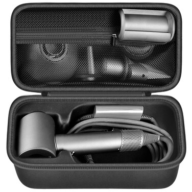 ANKHOH Case Holder for Dyson Supersonic Hair Dryer, Blow Dryer Storage Bag for Dyson Supersonic Limited Gift Set Edition and Accessories,Box Only-Full Black