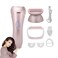 Epilator for Women, Electric Hair Remover, IPX6 Waterproof, 4-in-1 Tool, Pink