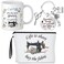 Inbagi 3 Pcs Sewing Gifts for Seamstress Women Cosmetic Bag Quilting Coffee Mug 11 oz Quilter Keychain Funny Gifts for Quilters Sewing Lovers