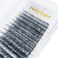 Colored Lash Extensions CC Curl 9-18mm Mixed Lash Trays, Holographic Lash Tinsel for Eyelash Extension (Silver, Volume)