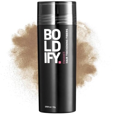 BOLDIFY Hair Fibers (28g) - Fill In Thinning and Fine Hair for an Instantly Fuller, Thicker Look - 14 Shades for Women &amp; Men - Dark Blonde