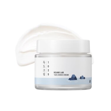 ROUND LAB 1025 Dokdo Cream   Facial Cream, Soothing, Moisturizing Cream (2.71fl.oz) (International Ver.)