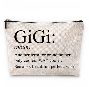 Sufamb Gigi Gifts for Grandma,Grandma Makeup Bag,Gigi Gifts,Gigi Mother's Day Gifts,Grandma Gifts,Grandma Gifts from Grandchildren,Grandma Birthday Gifts,Gigi Small Cosmetic Makeup Bag for Purse