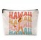 Retro Groovy Hawaii Aloha Surf Girl Makeup Bag,Summer Beach Life Surfing Girl Cosmetic Pouch,Gifts for Beach Lovers Surf Enthusiasts Surfers Women Girls