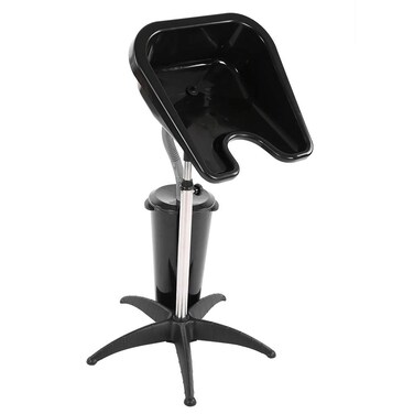 GOTOTOP Hair Wash Bucket 10L Mobile Hair Washbasin Bucket with Lid Hair Shampoo Basin Plastic Bucket Black Hairdressing Washing Water Container Shampoo Tub for Salon Home