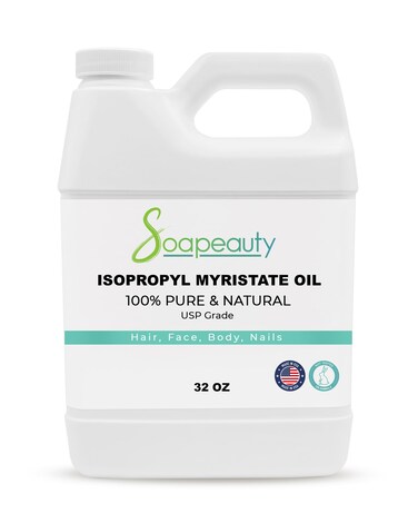 ISOPROPYL Myristate Cosmetic Grade for Soap Making, Fragrances, Shampoo, Creams &amp; Lotion, Makeup &amp; Adhesive Remover, Antiperspirants &amp; Deodorants   (32 OZ)