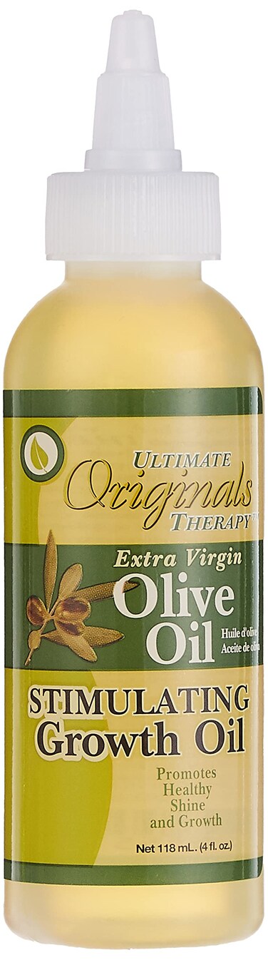 Originals by Africa's Best Therapy Extra Virgin Olive Oil Stimulating Growth Oil, Penetrates &amp; Rejuvenates Hair, Skin and Nails, All Day Long Moisturizing &amp; Conditioning, 4oz Bottle