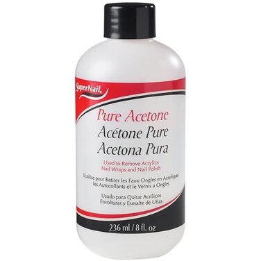 Super Nail Pure Acetone Polish Remover, 8 Fl Oz