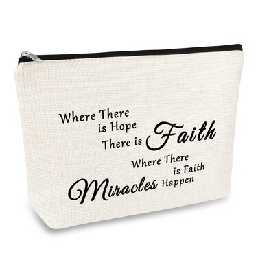 IVF Transfer Day Gift IVF Support Gift Makeup Bags for Women IUI Fertility Gift Infertility Mom Gift Fertility Wish Gift Cosmetic Bag Baptism Gift Encouragement Gift TTC Gift Travel Cosmetic Pouch